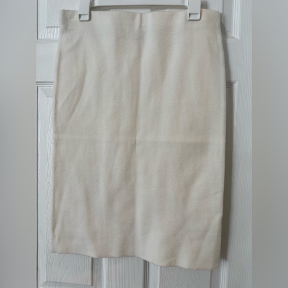 Pol premium Dresses & Skirts - Pol Premium White‎ Knit Midi Skirt Size Large  Viscose And Rabbit Hair Boho West